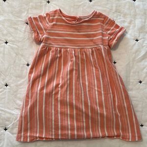Carters pink striped cotton dress